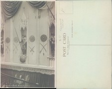 Grand Staircase Plymouth Castle Architecture Historical Figures real photo