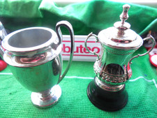 Champions + FA Cup trophies