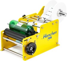 Manual Round Bottle Labeling