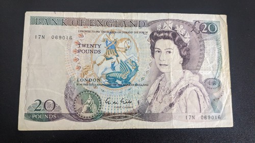 Old twenty pound - pound, note