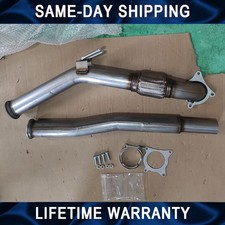 3" STAINLESS EXHAUST DECAT DE CAT PIPE DOWNPIPE FIT FOR VW GOLF GTI MK5 MK6 2.0