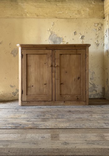 Antique solid pine cupboard - antique,