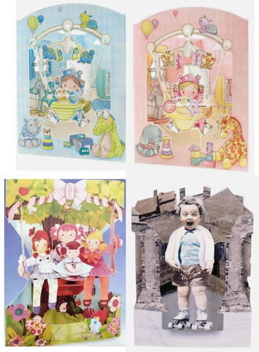Swing card baby boy girl - swing,