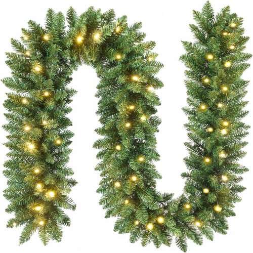 9ft christmas garland with - garland,
