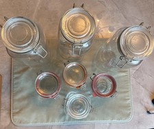 7 x Kilner-style Glass Storage