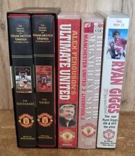 Manchester United VHS Bundle X4 PAL Video Tapes Inc Official History Souvenir
