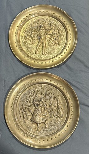 Set two ornate round - of,