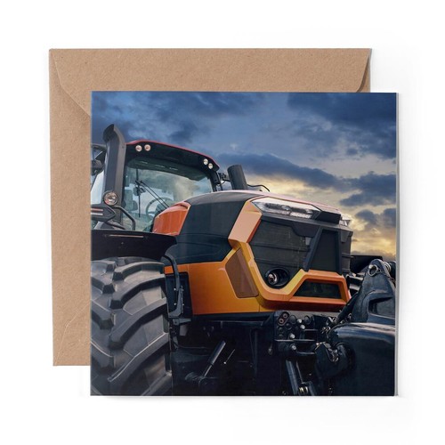 Blank greeting card orange - x,