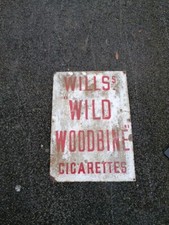 Genuine Vintage Metal Woodbines Sign
