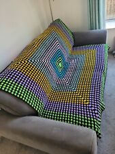 *SALE*Extra Large Handmade Crochet Granny Sqaure Blanket. 64"