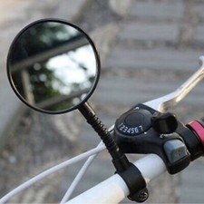 DUNLOP FLEXIBLE BIKE REAR VIEW MIRROR Bicycle Road Safety Handlebar Back Vision