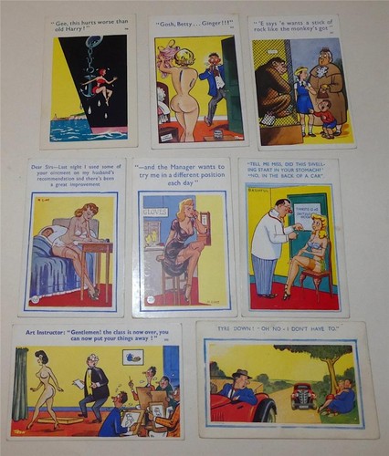 Vintage seaside humour - vintage, saucy