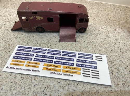 Waterslide decals for dinky - decals,