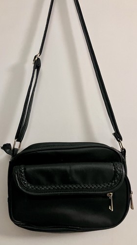 Vintage y2k black faux leather - y2k,