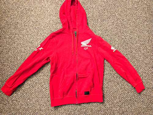 Honda fox men red full - fox, zip