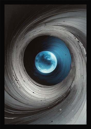 Intimate black hole - intimate, framed