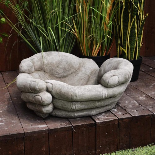 Large hand shaped planter - large,