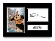 Steve Bull Signed A4 Photo