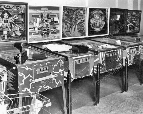 Arcade pinball machine lineup - arcade,