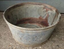 Vintage Round Galvanised Wash
