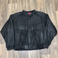 Vintage Leather Bomber Jacket