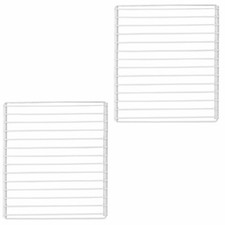 2 x Universal Adjustable Extendable Plastic Coated Fridge Freezer Rack Shelf