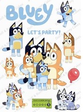 Bluey Cake Decorations. Premium Edible Icing Sheet