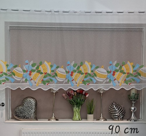Christmas cafe net curtain - christmas,