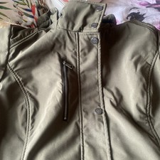 DKNY Rainproof Coat With Zips, Hood, And Press Studs/buttons.