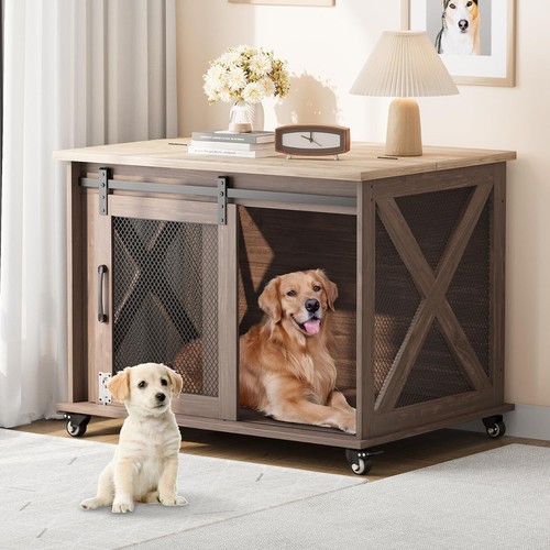 Large dog crate wooden kennel - dog,