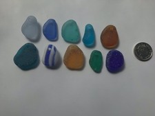 10 Pieces of Sea Glass drilled