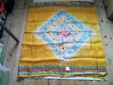 Silk offcut from genuine vintage Indian sari, sold by the panel