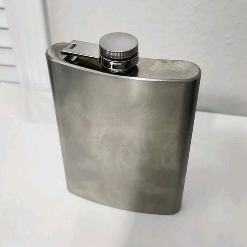 Stainless steel hip flask - oz,