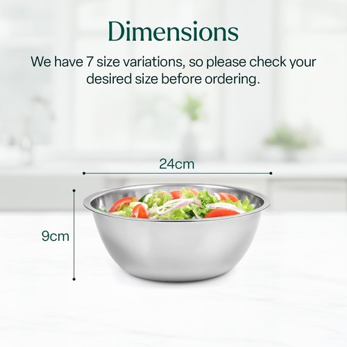 Stainless steel mixing - steel, bowls