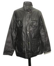 GREAT NEW WITHOUT TAG WOMENS JOHN PARTRIDGE BLACK WAX JACKET SIZE LARGE