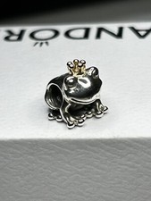 Authentic Pandora Frog Prince with 14ct Gold Crown  & S925 ALE