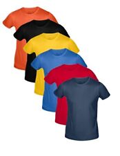 Hanes Tagless Girls Boys Kids Childs Blank Plain Cotton Tee T-Shirt Tshirt