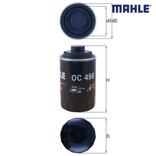 Oil filter mahle - filter, for