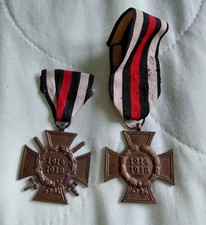 Original Ww1 German Honour Cross And Next Of Kin Medals