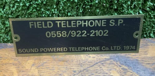 Sound powered telephone - sound,
