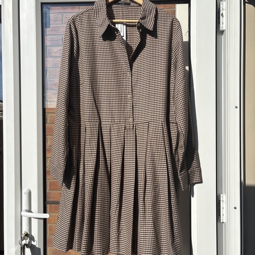 Ladies george brown chequered - brown,