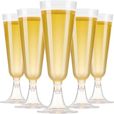 50 Pack Plastic Champagne