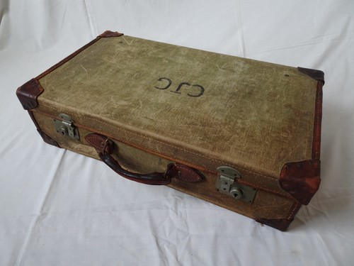 Large vintage canvas leather - large,