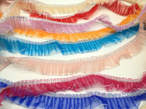 Net frill trim lace - frill,