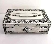 Ornate Solid Silver Table Box