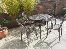 5 Vintage Dining set cast