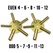 CLOCK WINDING KEYS brass