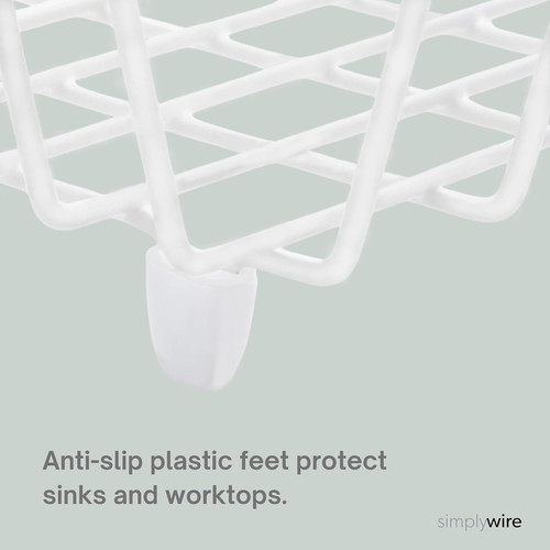 White plastic coated - white, steel