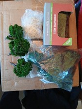 OO Gauge 10 assorted Trees And Modelling Moss Unused Items From My Layout