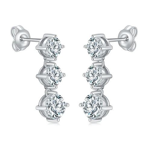 6ct round cut - round, lab‑created